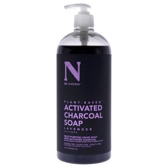 Activated Charcoal Liquid Soap - Lavender by Dr. Natural for Unisex - 32 oz Soap - Picture 1 of 2